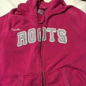 Roots Fuchsia Zip-Up Hoodie